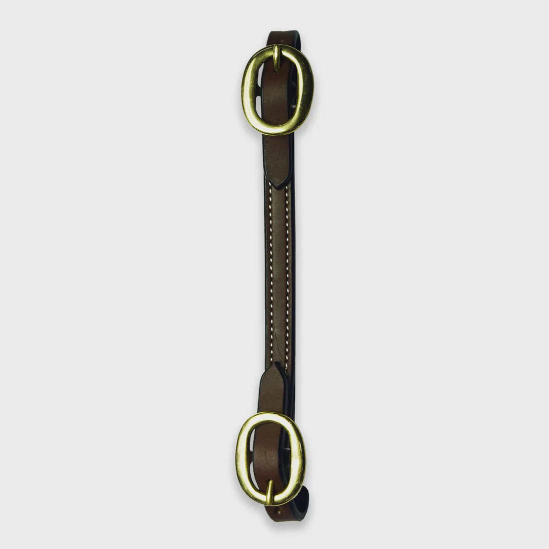 Ezy Ride curb strap with brass buckles 9 inch double stitched Western tack