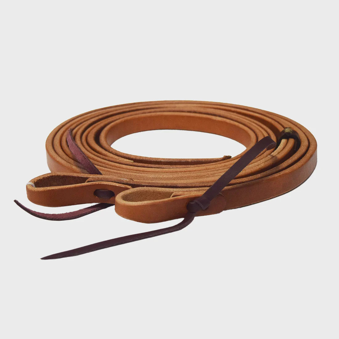 Ezy Ride heavy harness leather split Reins in brown 266cm for Western riding