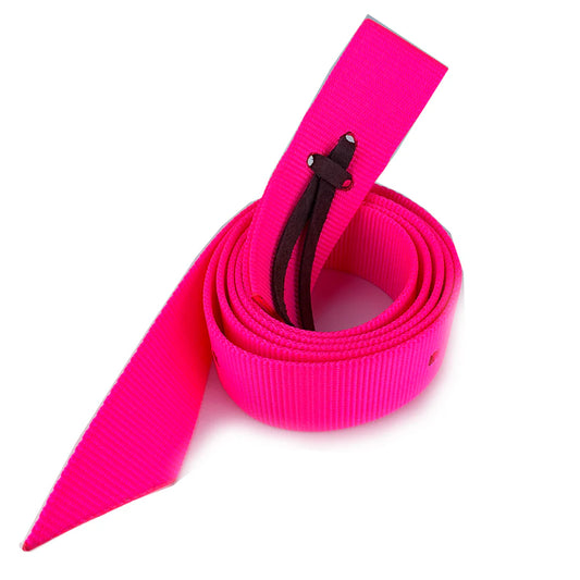 Ezy Ride Nylon Nearside Latigo in pink for Western saddles
